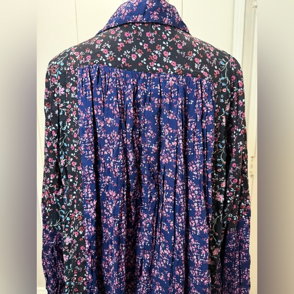 Free People Multicolor Floral Long Sleeve Dress - Picture 6 of 9